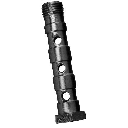 Hollow screw 3-way – long – galvanized steel