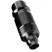 Plug nipple with screw connection for plastic hoses – brass